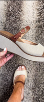 Treat Yourself Wedge Sandals | Bourbon Combo