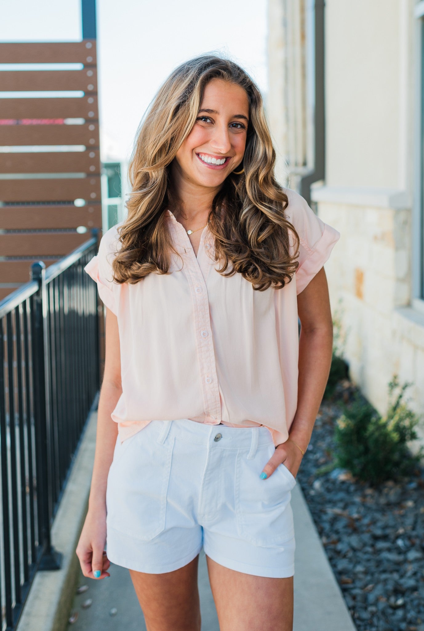 Xander Top | Pink Sand