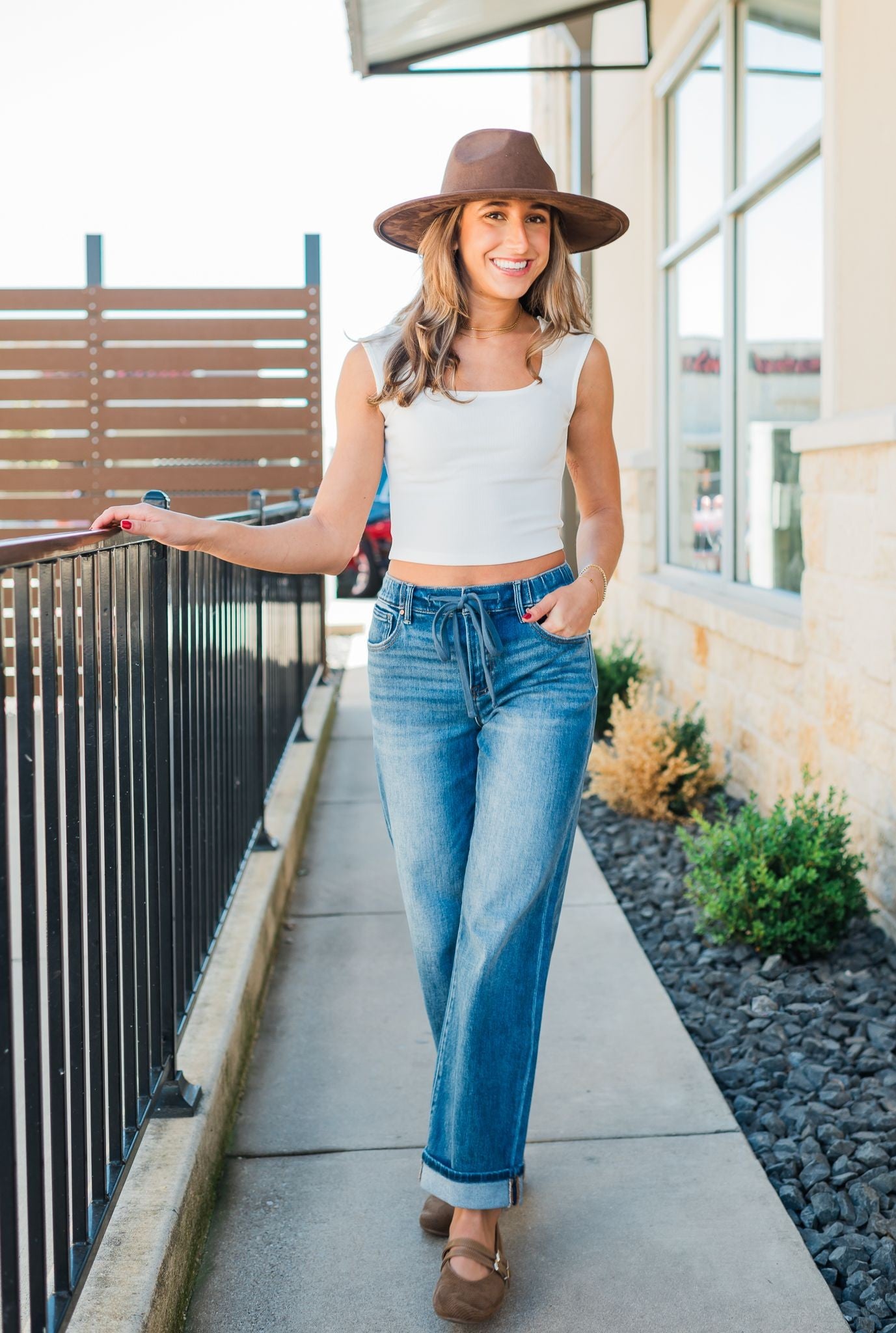 Carson Knit Top | White