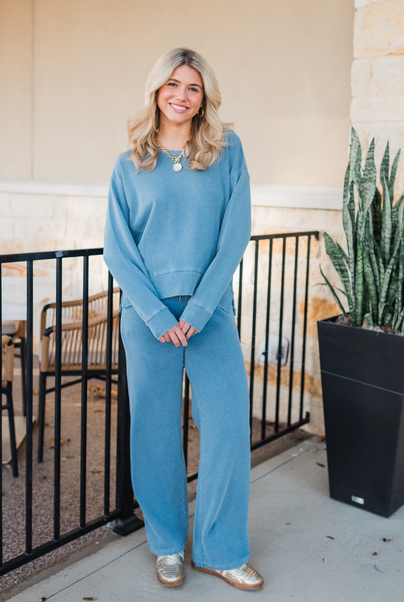 Sariah Top | Light Denim