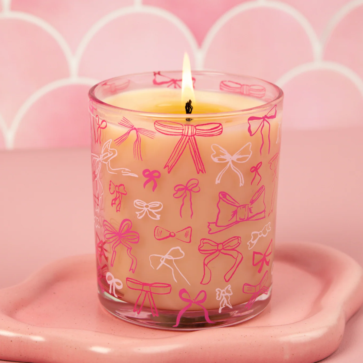 Candle #072 Pink Bow | Sweet Grace