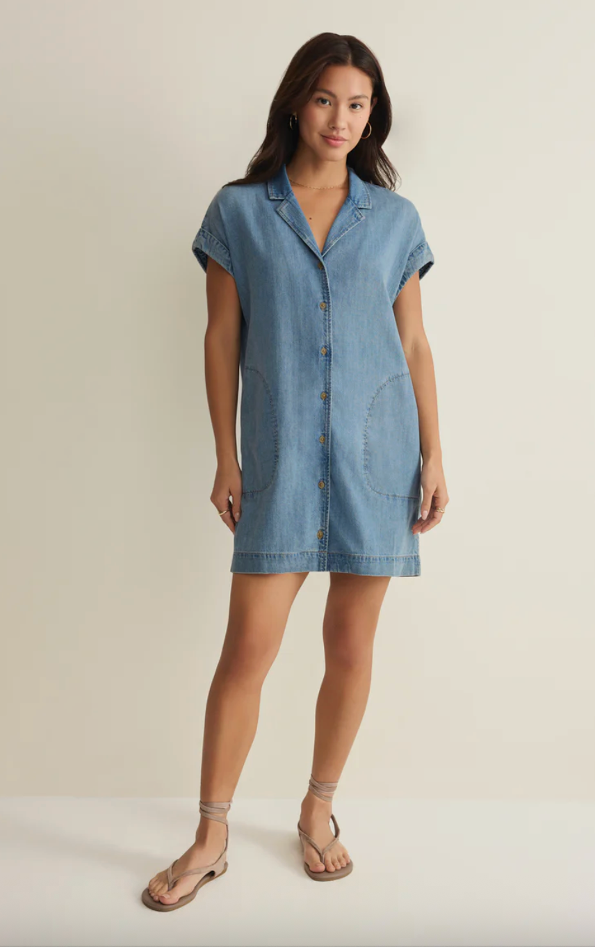 Napa Mini Dress | Denim