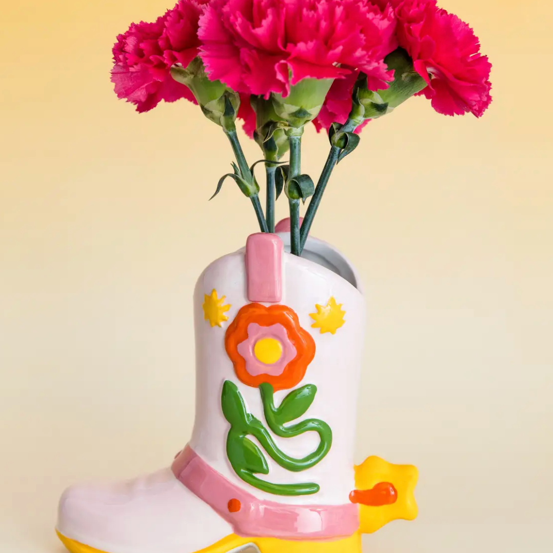 Hand Painted Vase | Boot