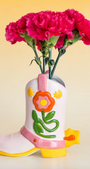 Hand Painted Vase | Boot
