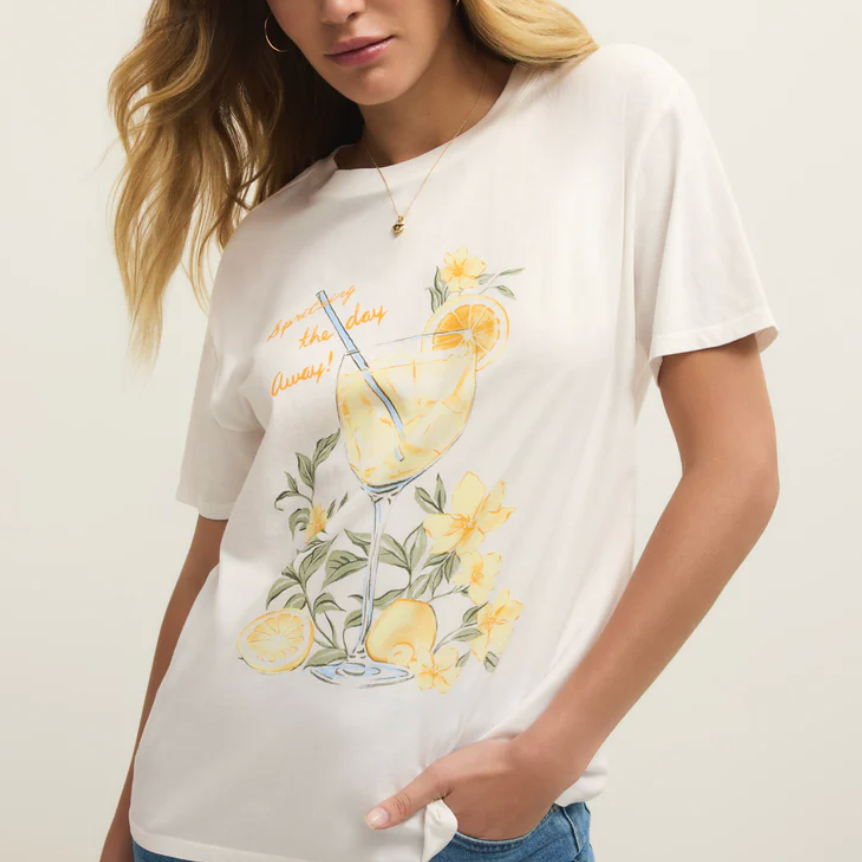 Spritz Boyfriend Tee | Sea Salt