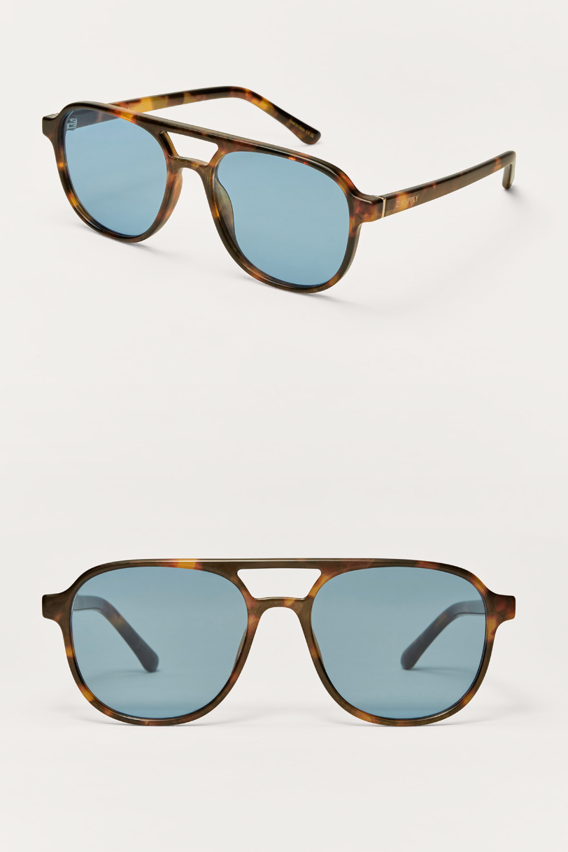 Z Supply | Tourist Polarized Sunglasses | Tortoise Blue