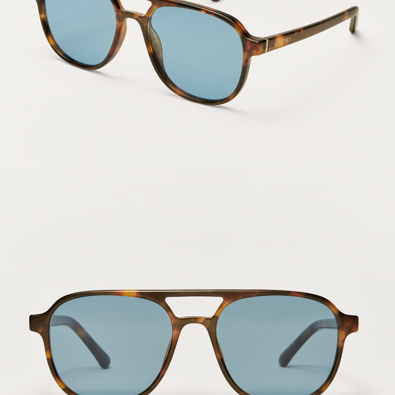 Z Supply | Tourist Polarized Sunglasses | Tortoise Blue