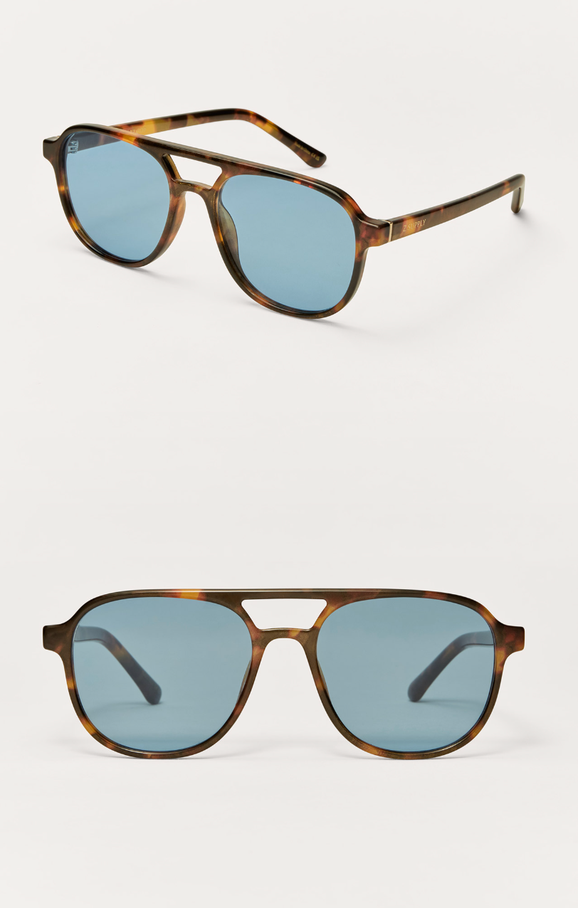 Z Supply | Tourist Polarized Sunglasses | Tortoise Blue