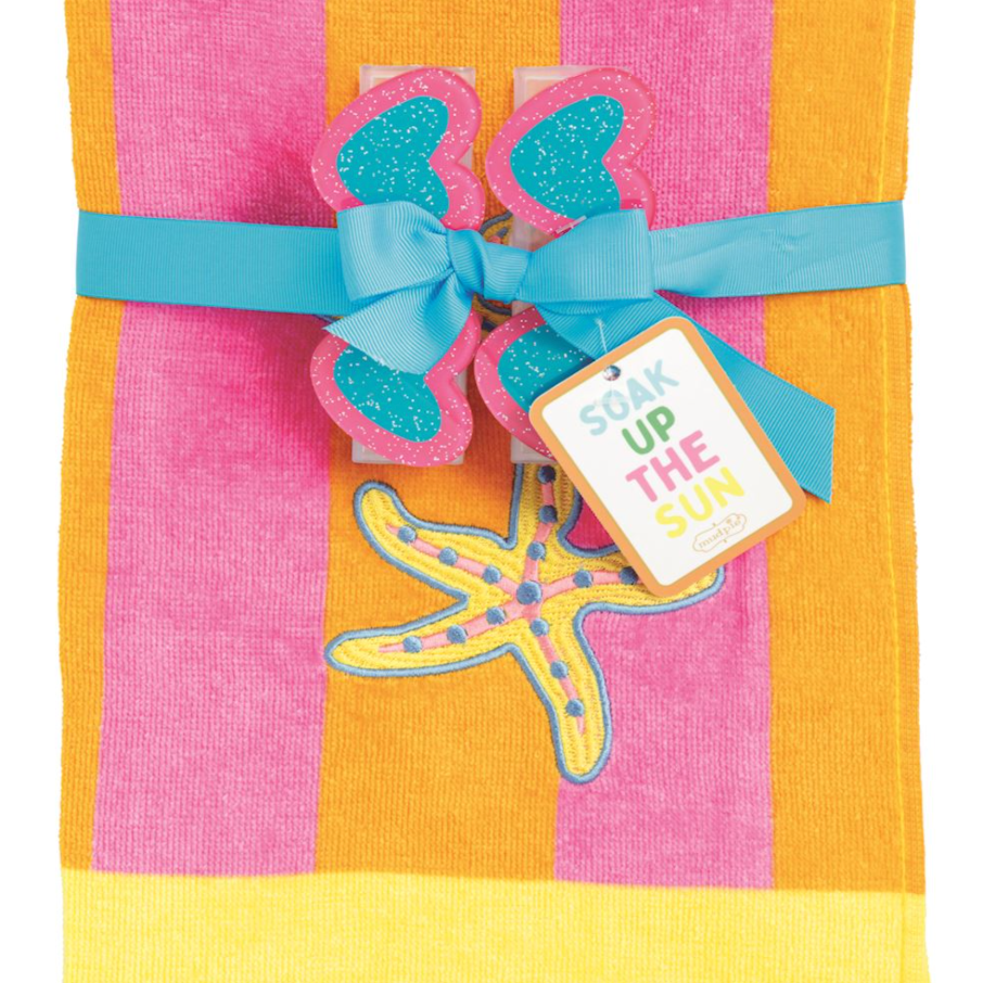 Terry Cloth Beach Towel | Soak Up The Sun
