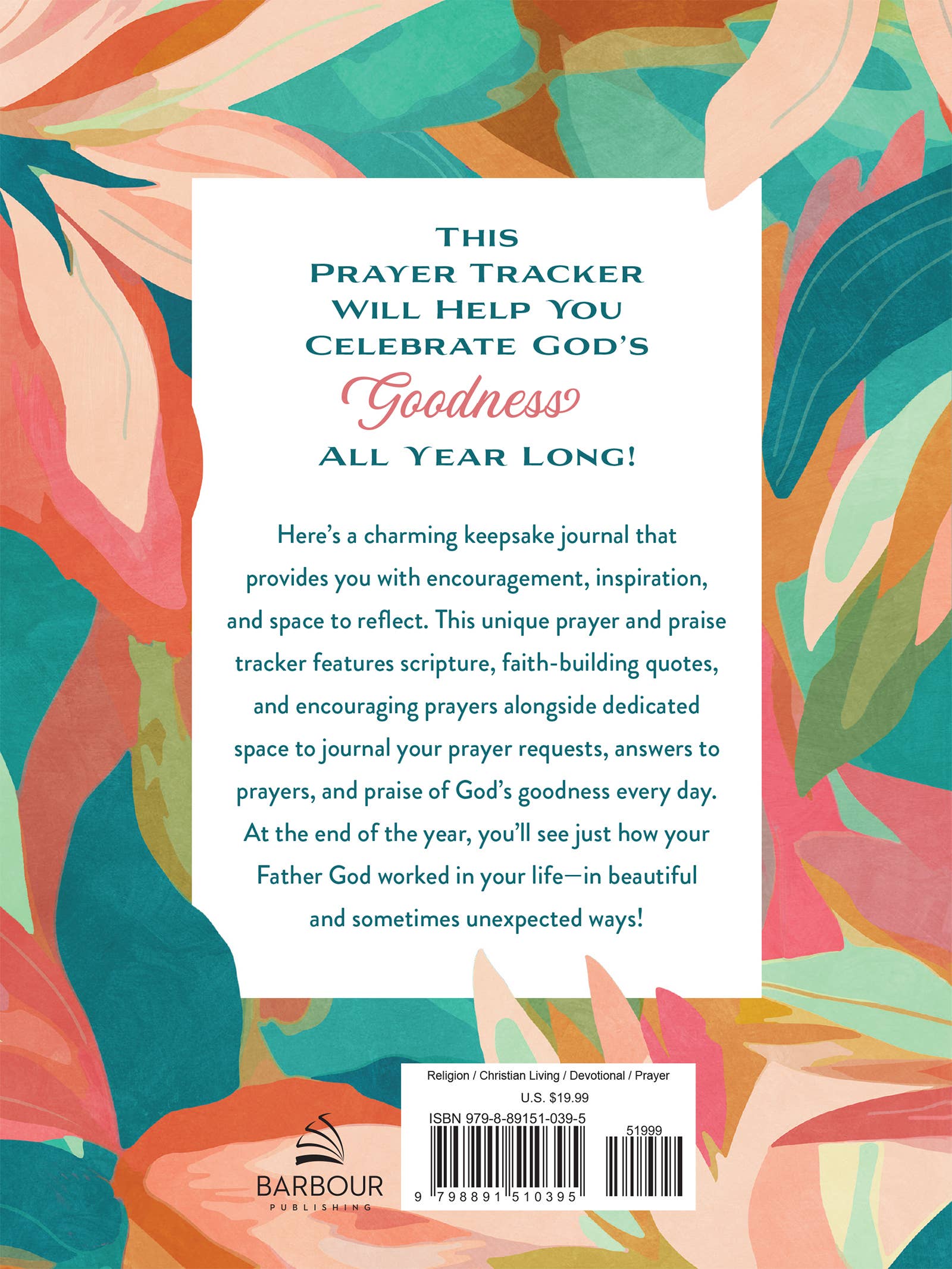 Prayer + Praise Tracker | A Year of God's Goodness