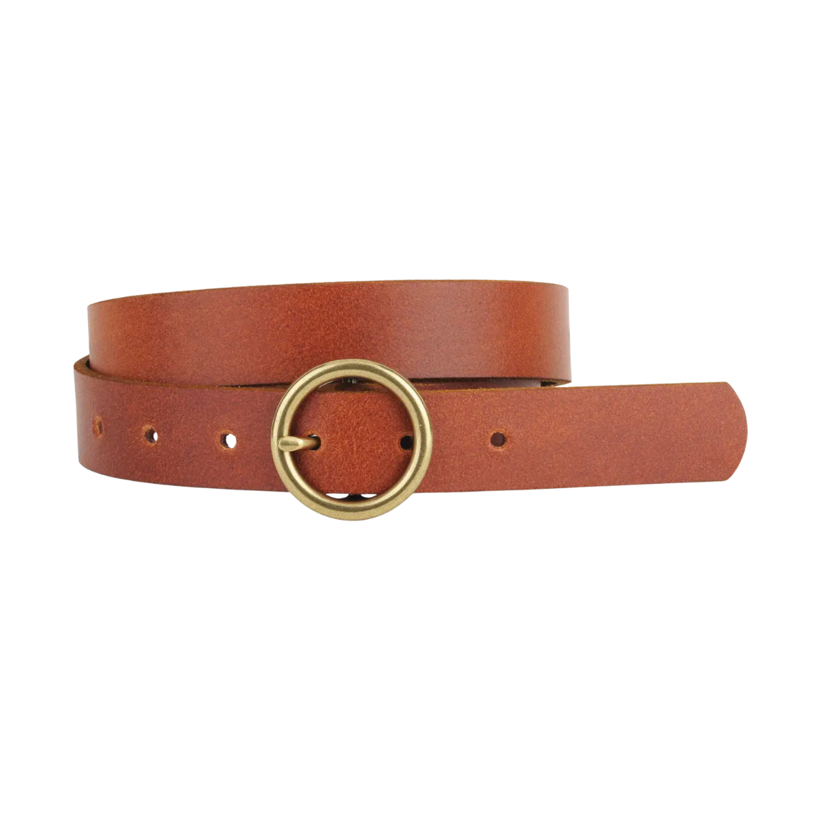 Genuine Leather Belt | Circle Tan