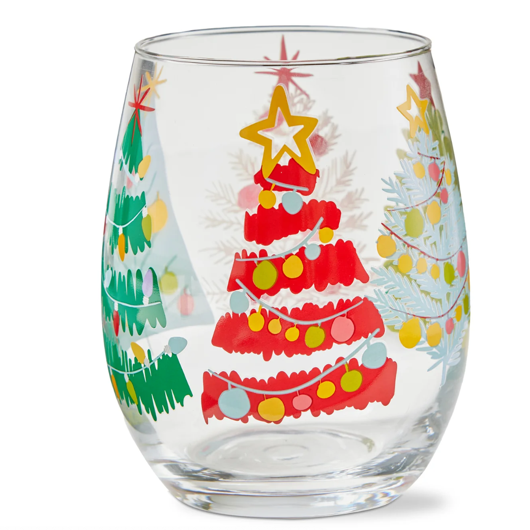 Stemless Wine Glass | Groovy Trees